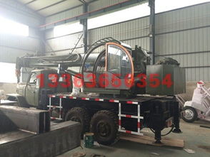 5噸汽車隨車吊 汽車打樁吊車一體機 廠家直銷 霸州市康仙莊偉業橡塑制品廠 電線桿運桿車,自
